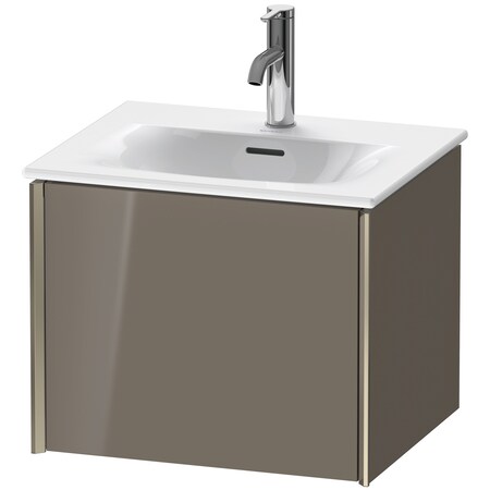 Xviu Wall-Mounted Vanity Unit Flannel Gray High Gloss